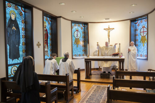 Instituted acolytes Salvador Alatorre and Jonathan Klimpel