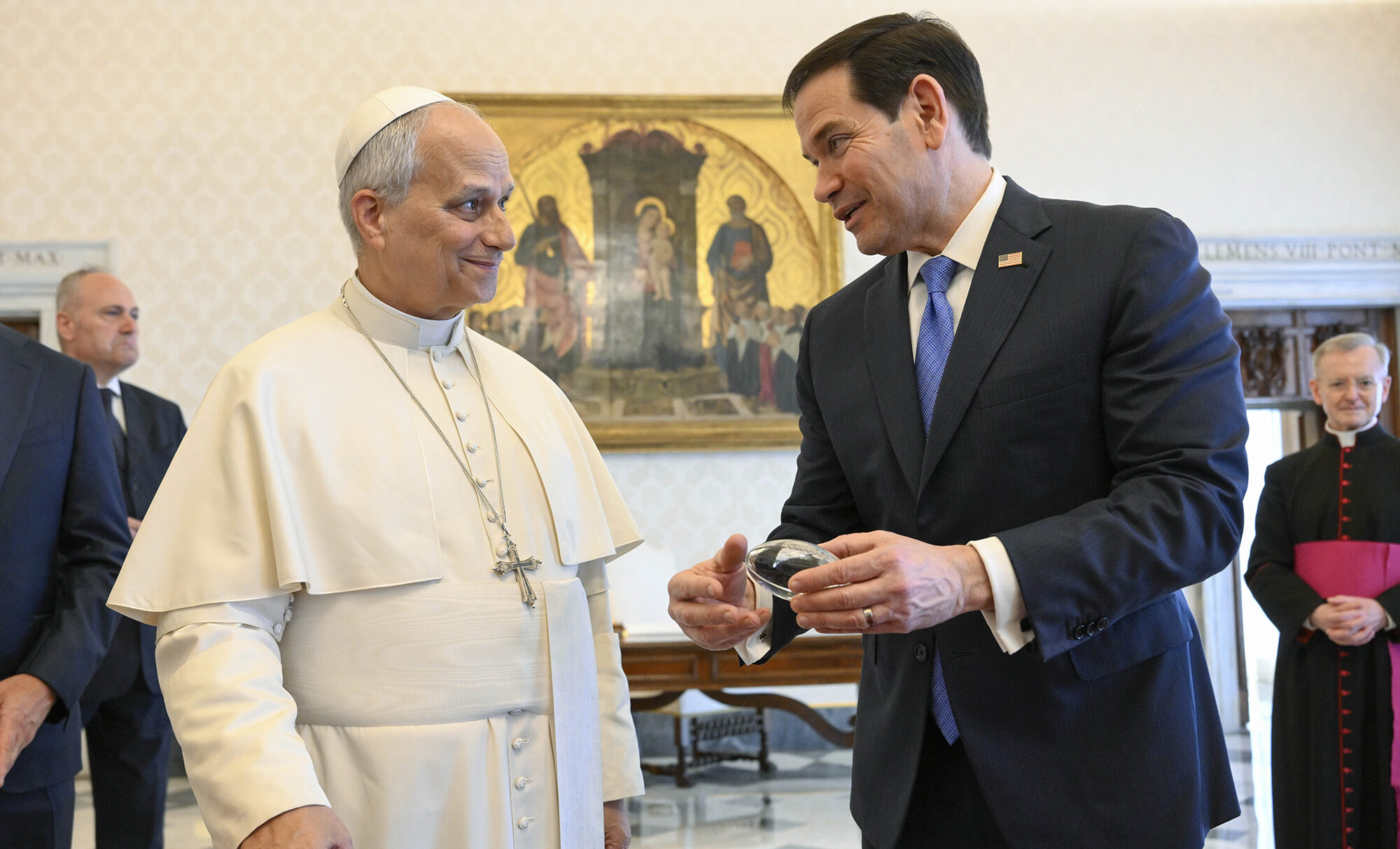 U.S. Secretary of State Marco Rubio, Pope Leo XIV discuss Iran war at Vatican meeting