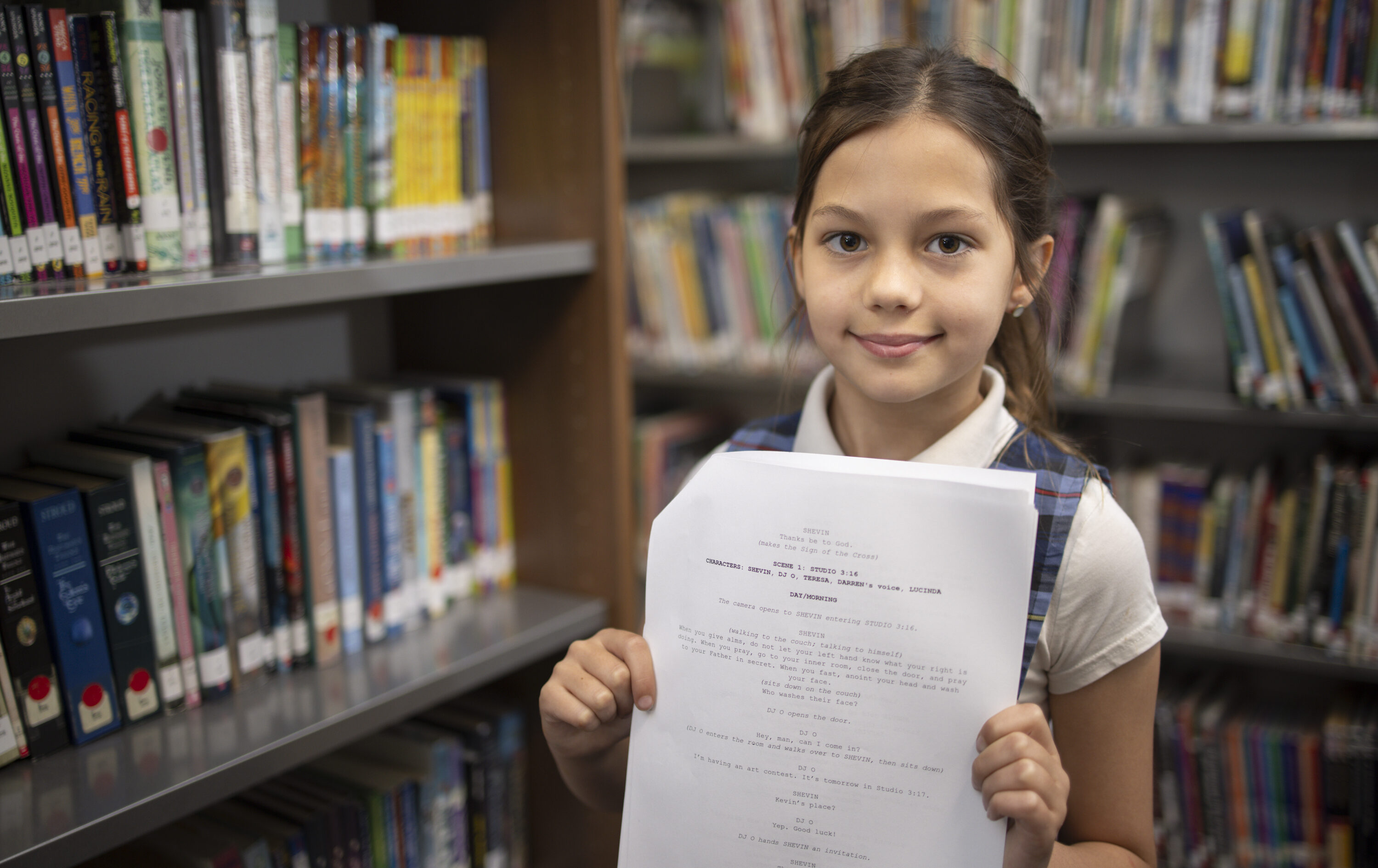 Our Lady of Lourdes student flexes talents as scriptwriter for Studio 3:16 contest