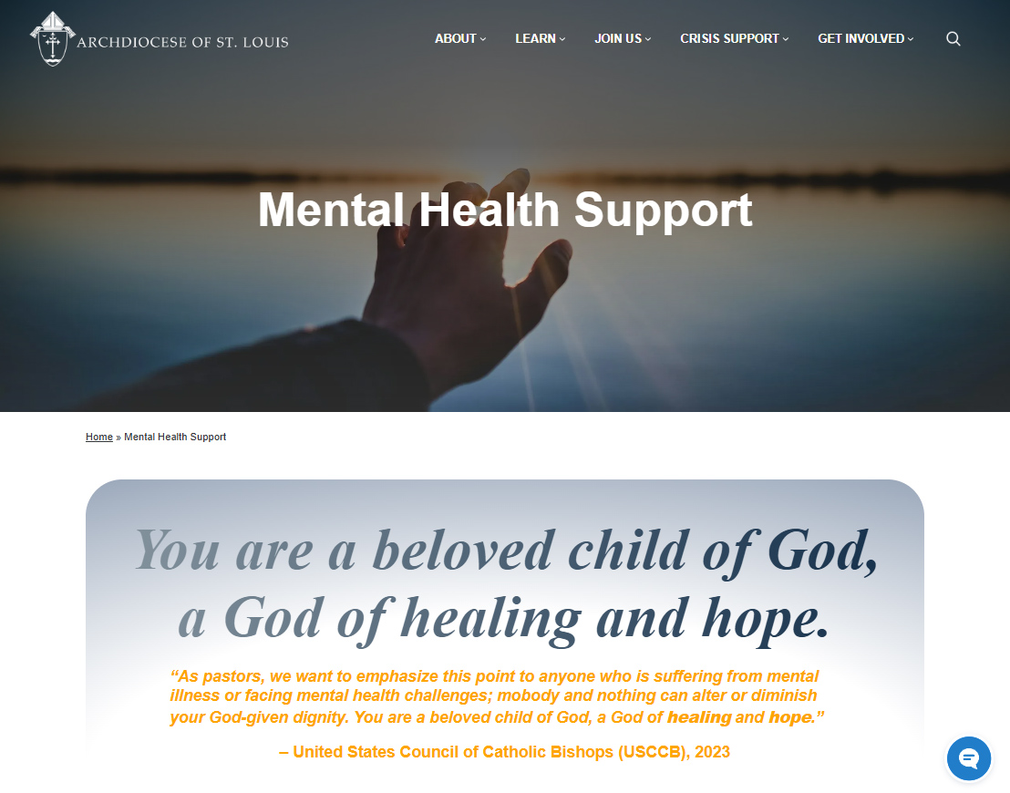 Archdiocese’s Mental Health Support site offers Catholic resources, pastoral guidance on mental health issues
