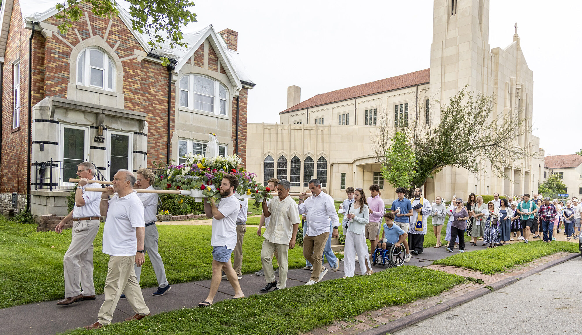 St. Gabriel the Archangel Parish holds Marian procession to celebrate the feast of the Visitation