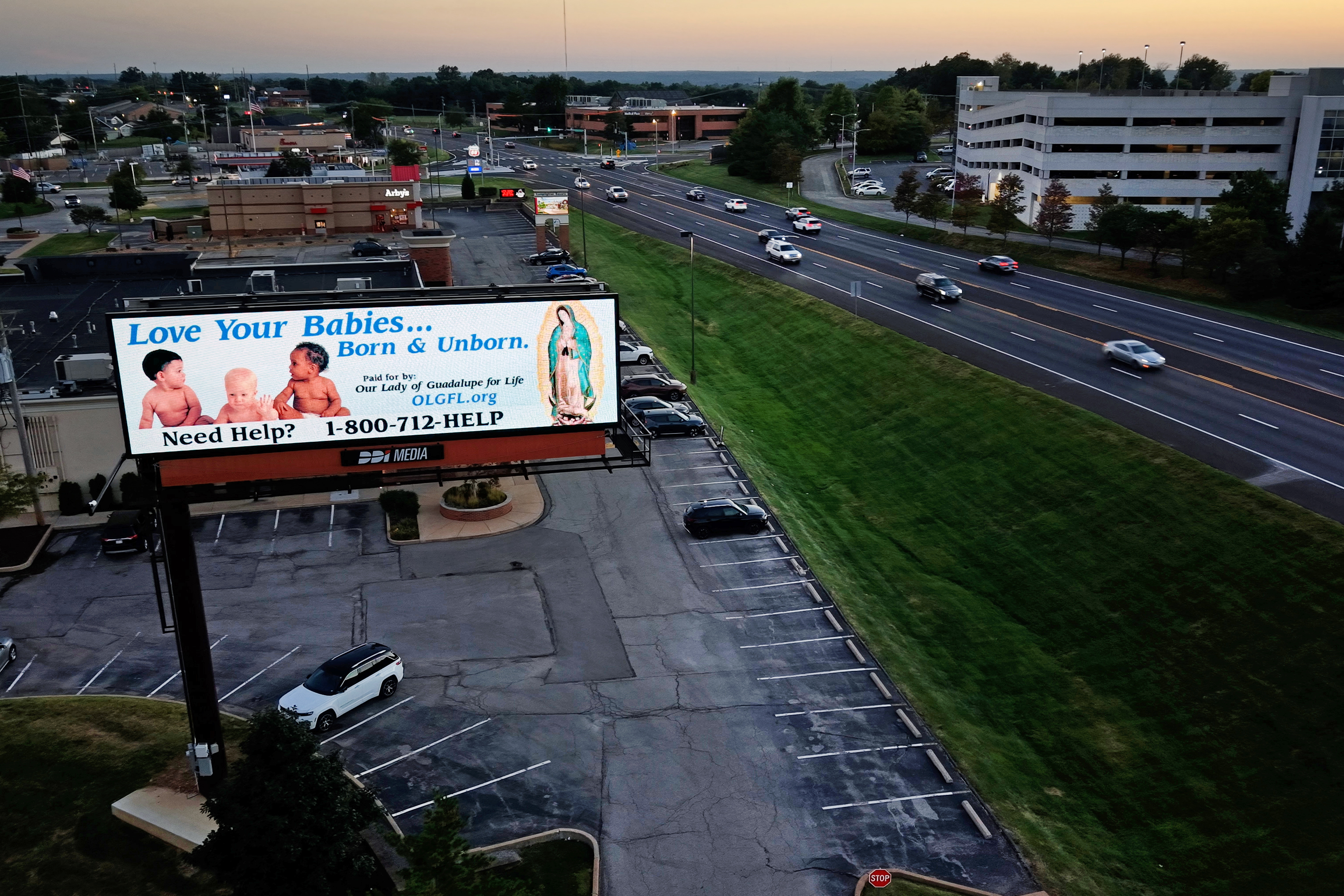 Our Lady of Guadalupe’s message for life continues to be proclaimed along highways